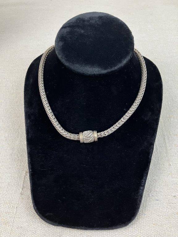 Assortment of Silver-tone Necklaces and Bracelet - 7