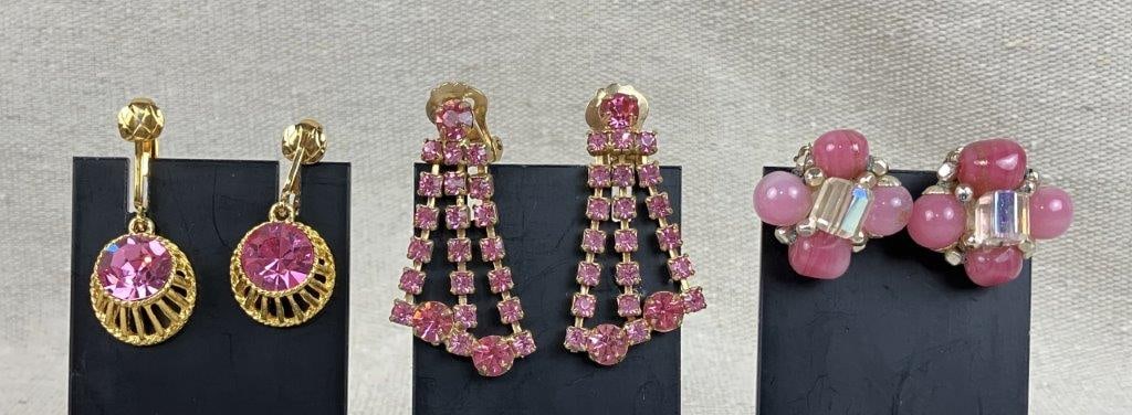 Collection of Purple and Pink Gemstone Jewelry - 10