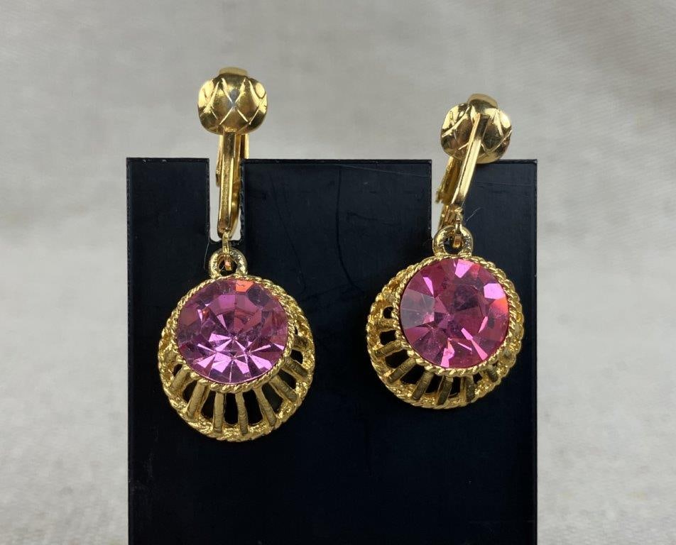 Collection of Purple and Pink Gemstone Jewelry - 12