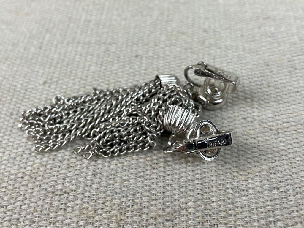 Collection of Gold and Silver-Tone Earrings and Brooches - 4