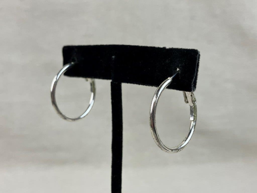 Collection of Gold and Silver-Tone Earrings and Brooches - 6