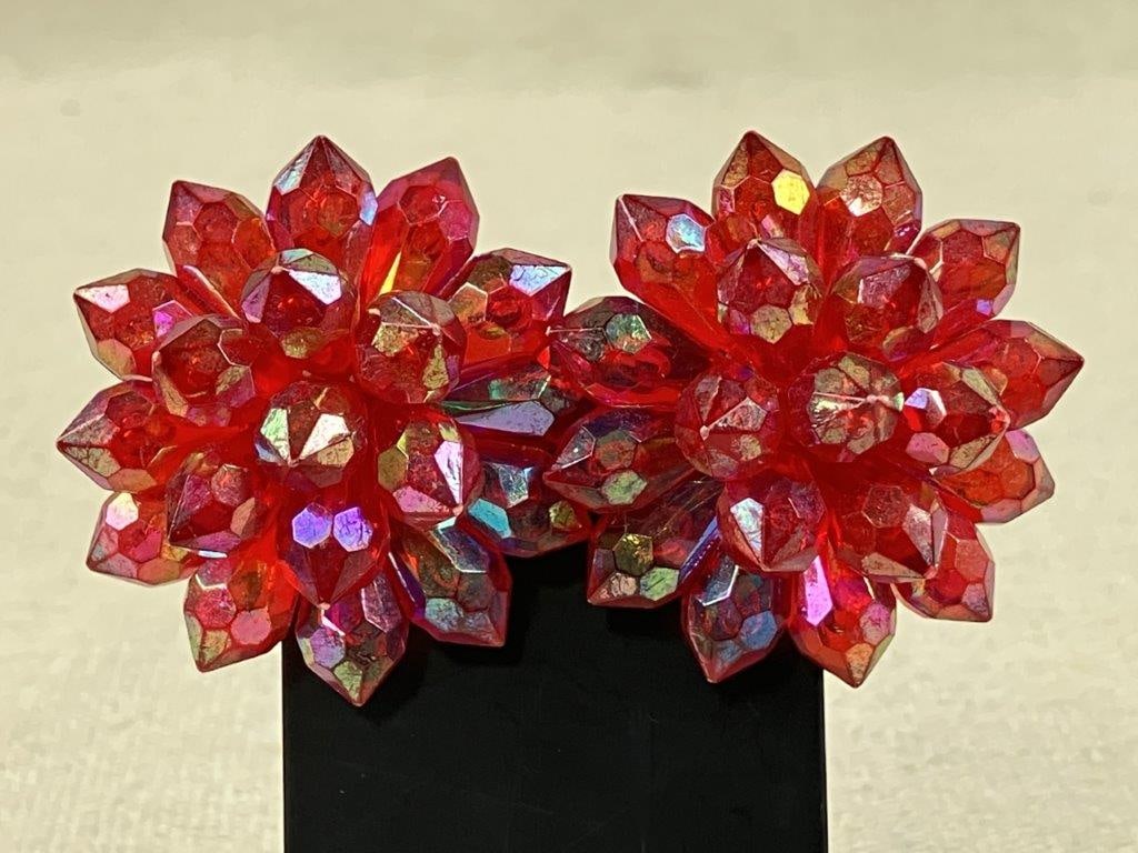 Collection of Red and Gold-tone Jewelry Including Monet and Napier - 12