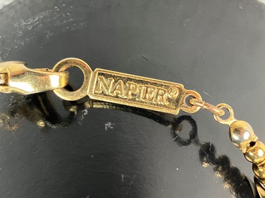 Collection of Red and Gold-tone Jewelry Including Monet and Napier - 9