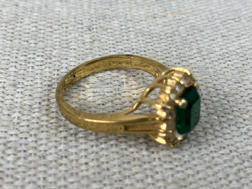 Green and Gold-toned Jewelry Assortment Including Hobe - 16