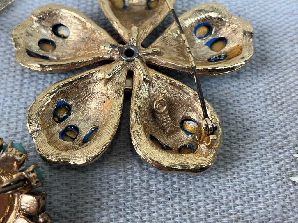 Green and Gold-toned Jewelry Assortment Including Hobe - 8