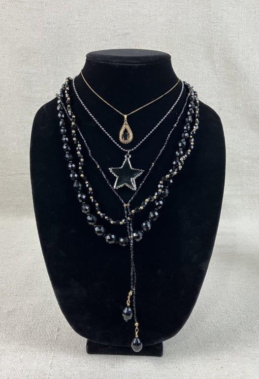 Assortment of Gold and Dark-tone Jewelry - 3