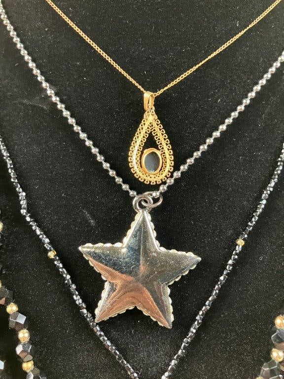 Assortment of Gold and Dark-tone Jewelry - 5
