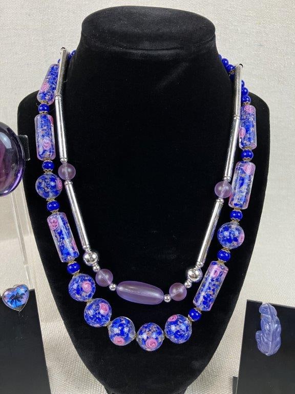 Purple Themed Costume Jewelry Assortment Including Sarah Coventry - 2