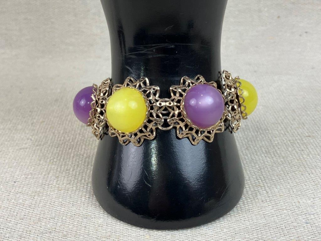 Purple Themed Costume Jewelry Assortment Including Sarah Coventry - 7