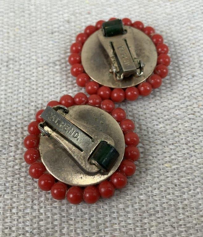 Assortment of Vintage Gold and Red-toned Jewelry - 8
