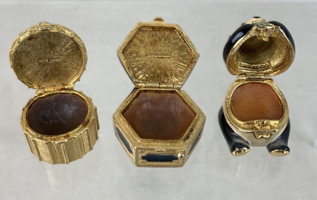 Vintage Estee Lauder Enamel Perfume Compacts - 11