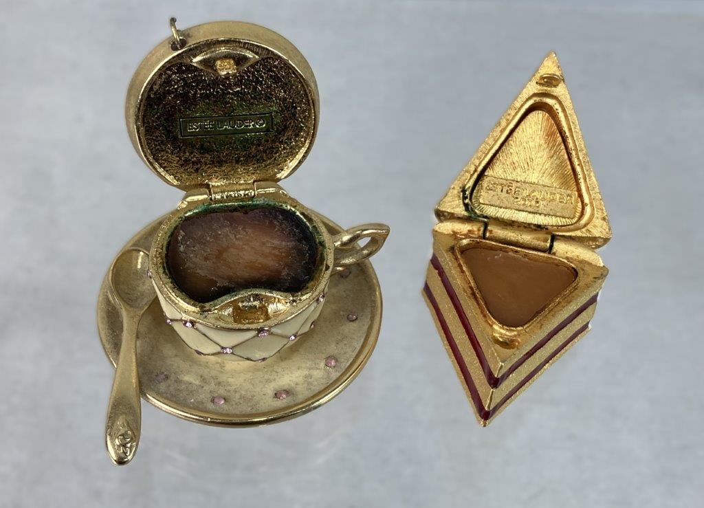 Vintage Estee Lauder Enamel Perfume Compacts - 5