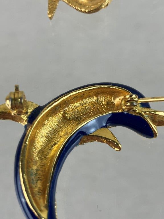 Collection of Sea Animal Brooches - 7