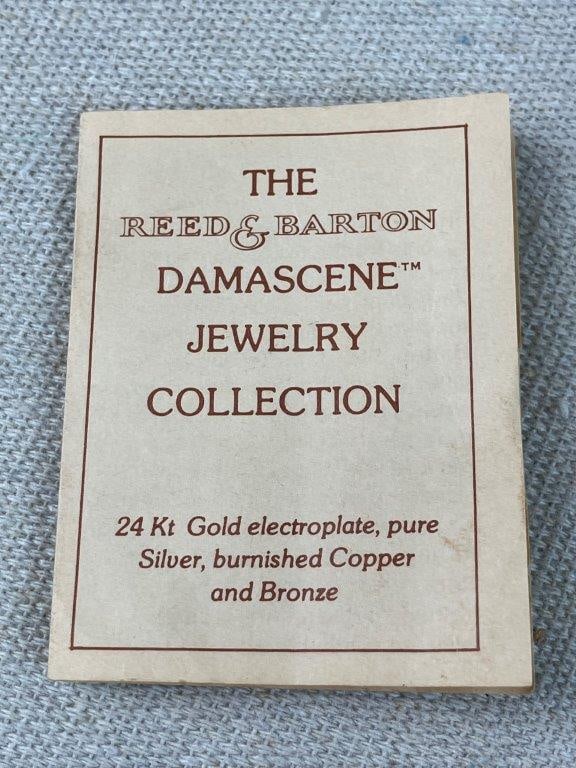 Reed & Barton Damascene Necklace and Brooch - 10