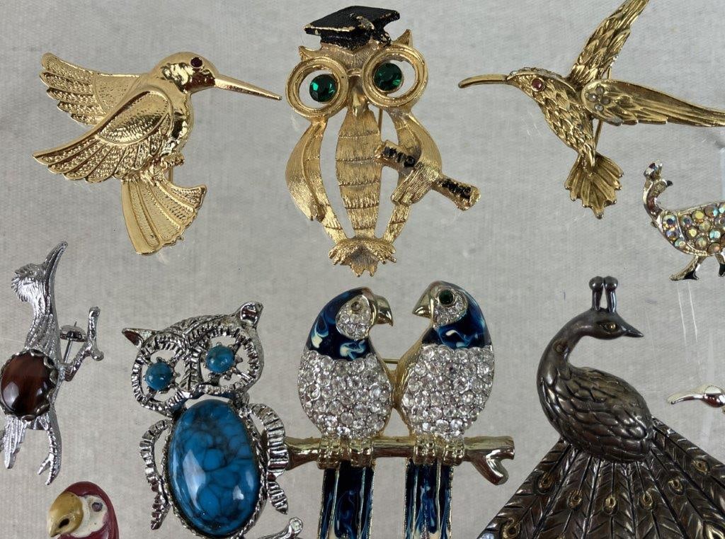 Collection of Bird Brooches - 4