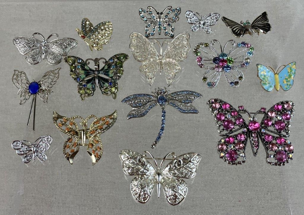 Collection of Butterfly Brooches - 2