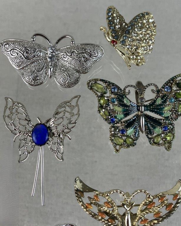Collection of Butterfly Brooches - 3