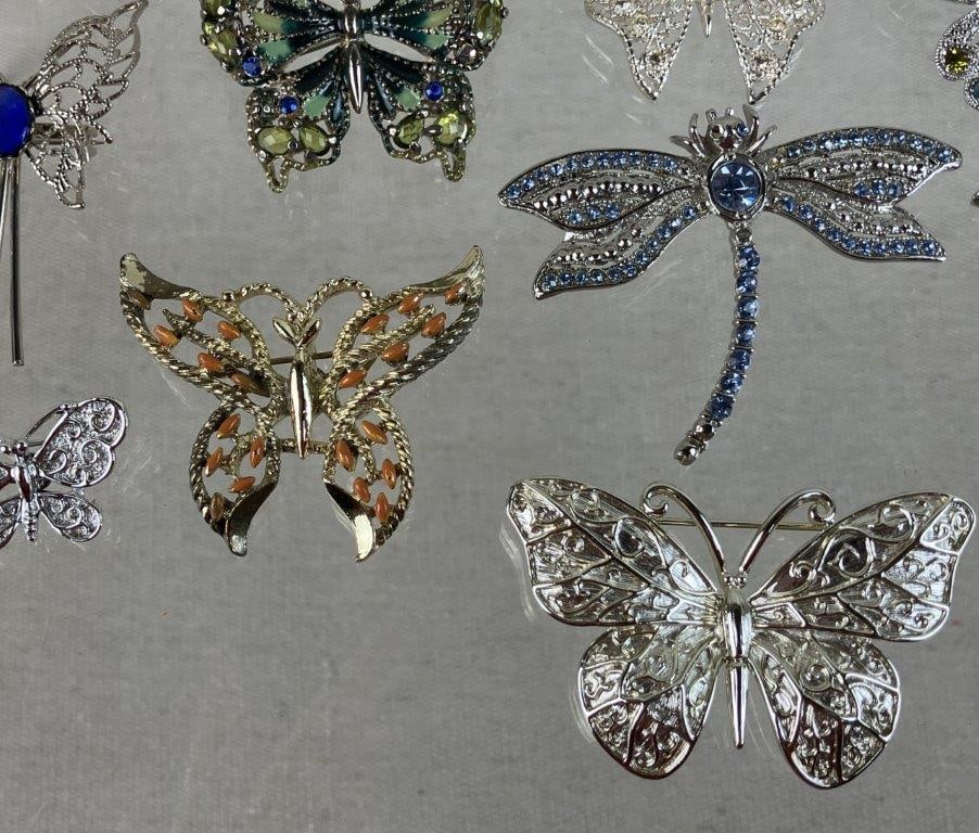 Collection of Butterfly Brooches - 4