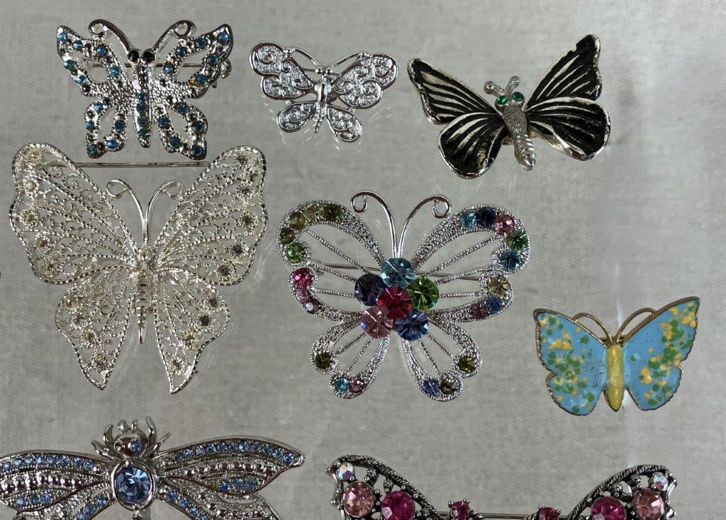 Collection of Butterfly Brooches - 5