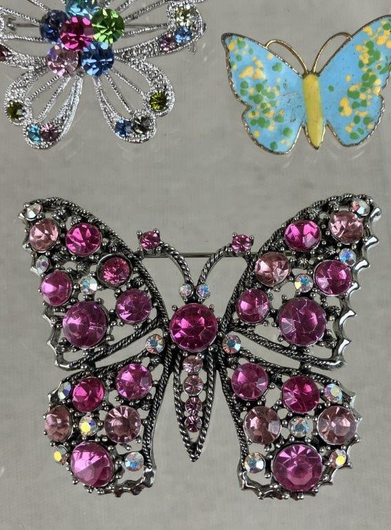 Collection of Butterfly Brooches - 6