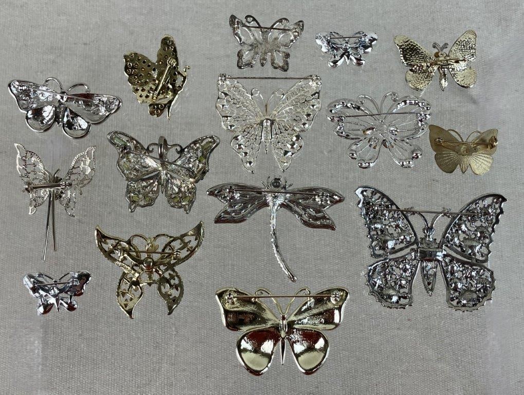 Collection of Butterfly Brooches - 7