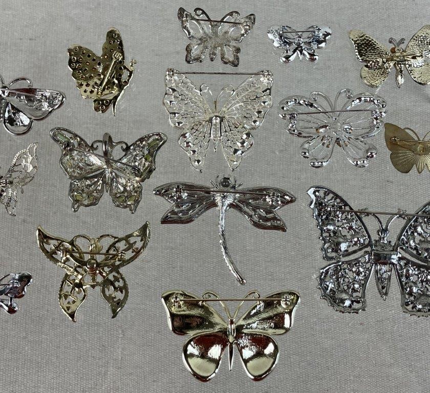 Collection of Butterfly Brooches - 8