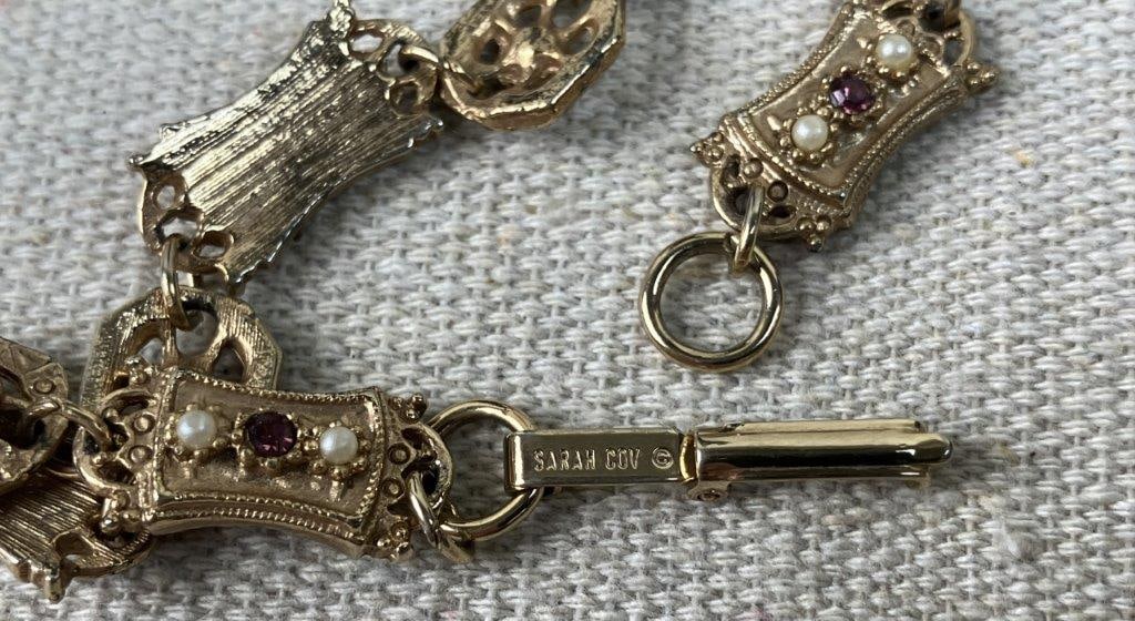 Costume Jewelry Assortment Including Trifari and Sarah Coventry - 7
