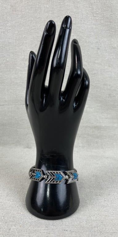 Turquoise-Toned Costume Jewelry Assortment Including Avon - 4