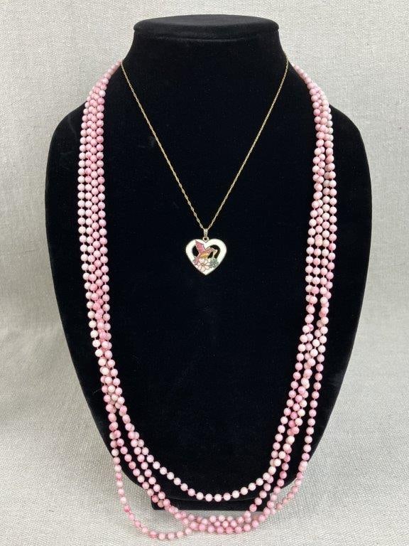 Pink Costume Jewelry Assortment Including Florenza - 2