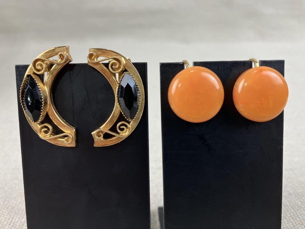 Gold Tone Vintage Costume Jewelry Assortment - 3