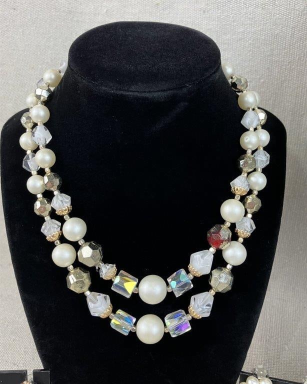 Assortment of Faux Pearl Jewelry Including Sarah Coventry, Avon, and Judy Lee - 3
