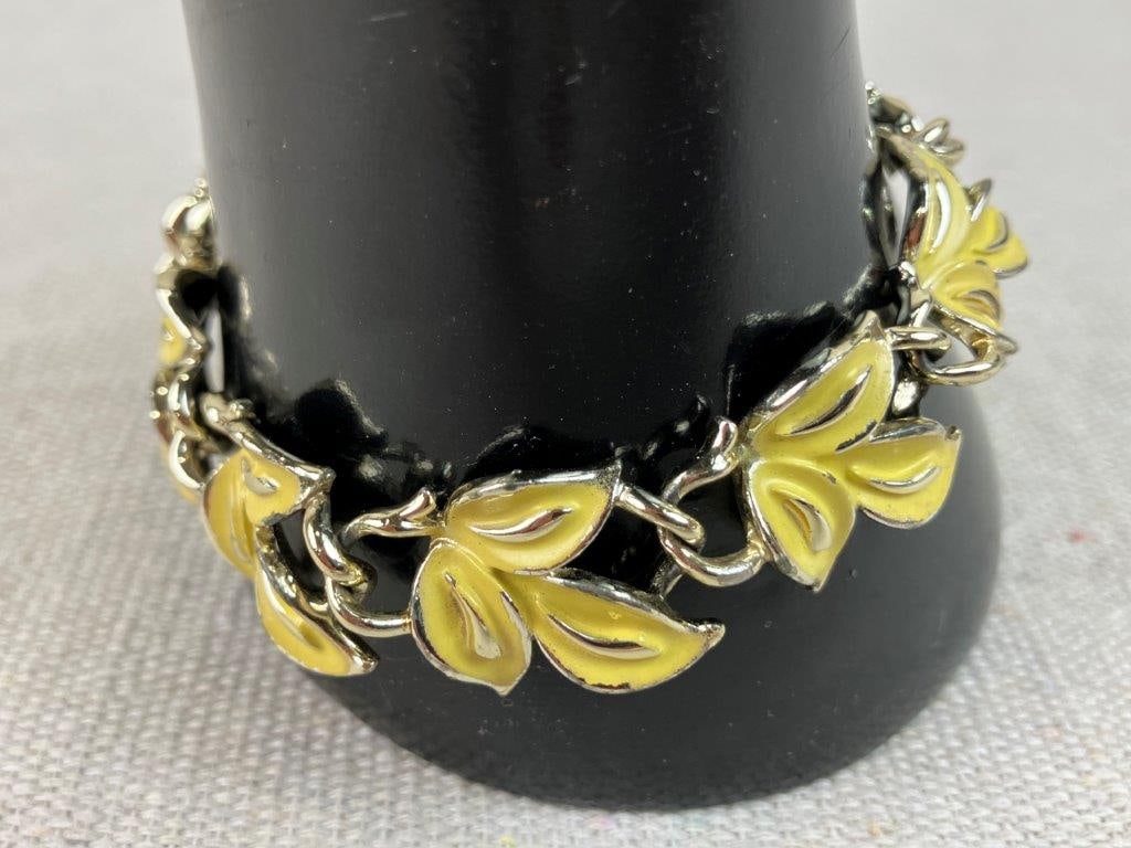 Assortment of Gold-Tone Brooches with Bracelet - 15