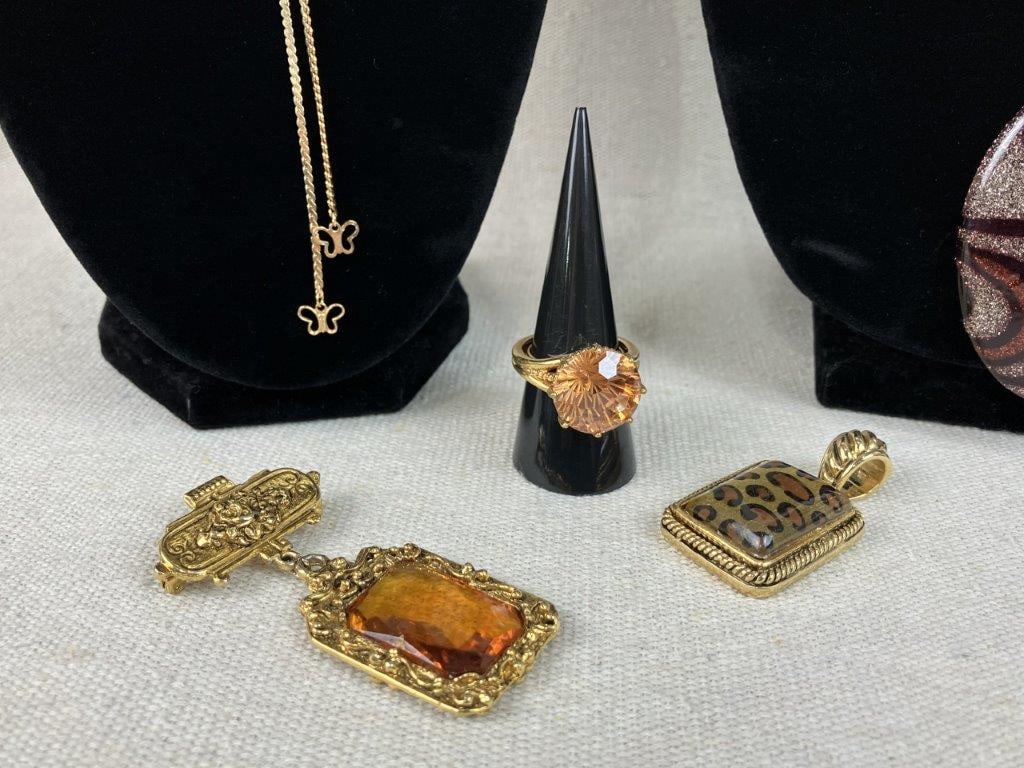 Assortment of Vintage Gold-tone Jewelry - 5