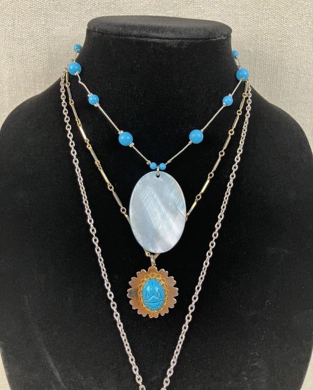 Turquoise-Toned Jewelry Assortment Including Sarah Coventry - 13