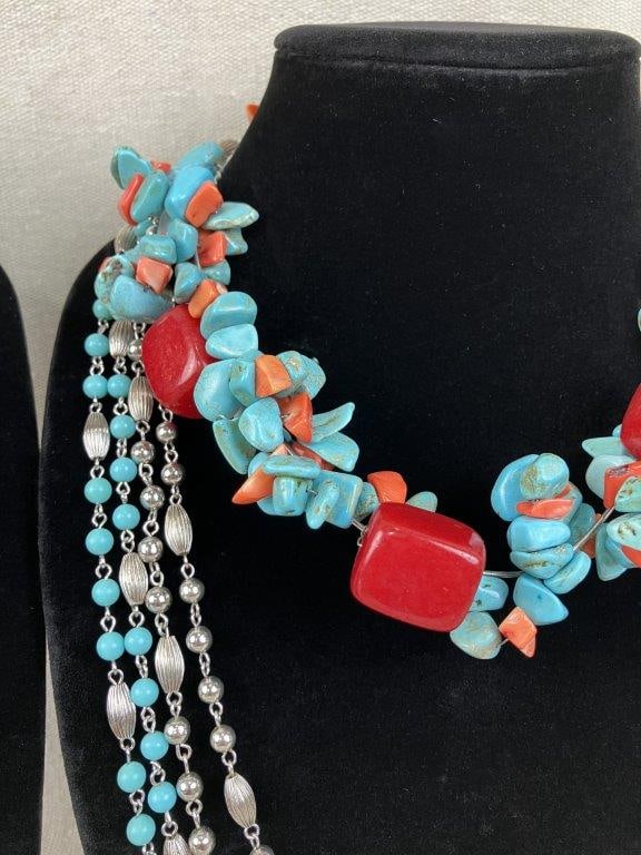 Turquoise-Toned Jewelry Assortment Including Sarah Coventry - 3