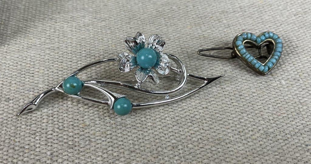 Turquoise-Toned Jewelry Assortment Including Sarah Coventry - 8
