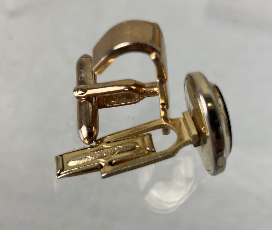 Vintage Men's Gold-Tone Cufflink Collection - 8