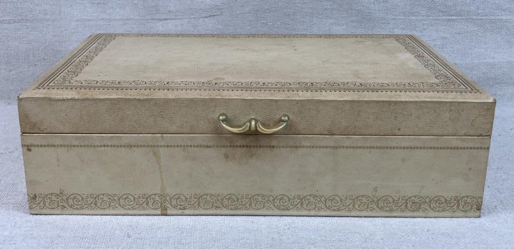 Assortment of Vintage Jewelry with Leather Jewelry Box - 14