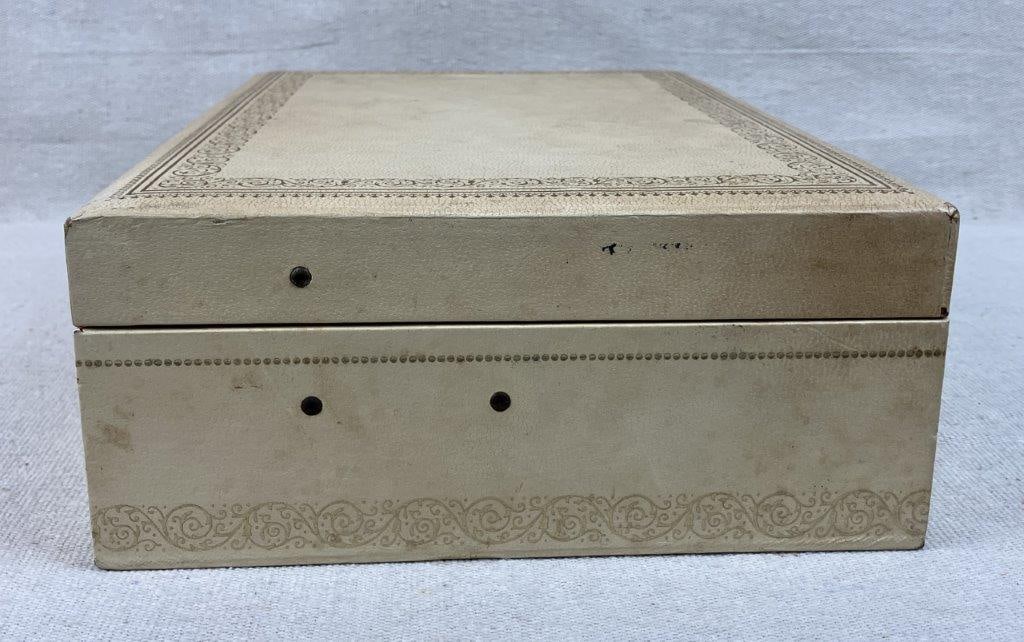 Assortment of Vintage Jewelry with Leather Jewelry Box - 17