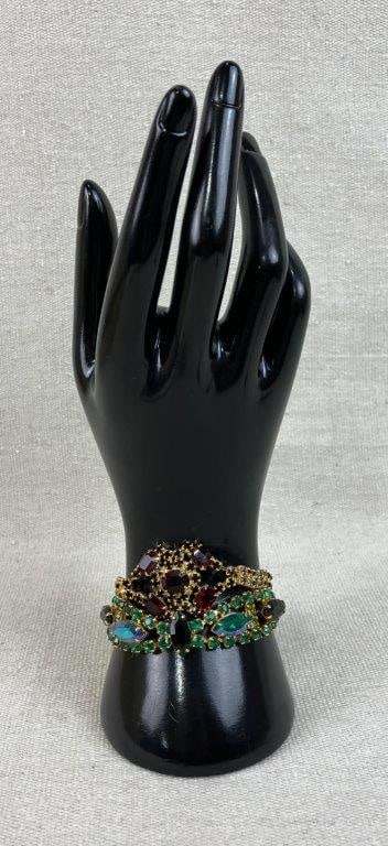 Assortment of Vintage Jewelry with Leather Jewelry Box - 4