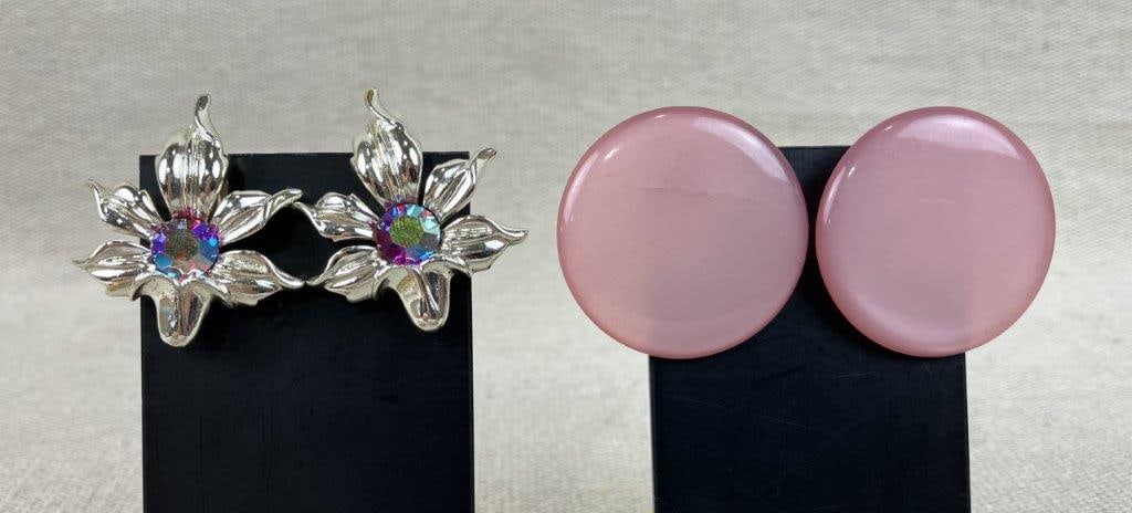 Assortment of Pink and Gold Tone Jewelry Including Sarah Coventry and Avon - 3