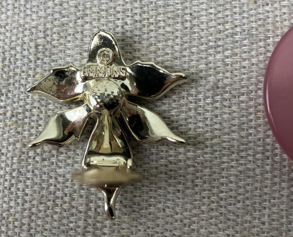 Assortment of Pink and Gold Tone Jewelry Including Sarah Coventry and Avon - 4