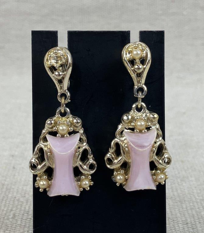 Pink Themed Costume Jewelry Assortment Including Sarah Coventry - 7