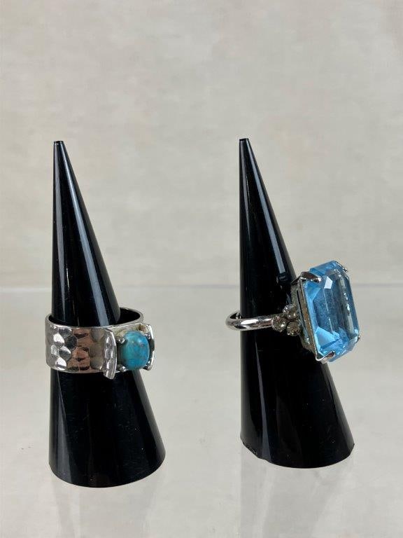 Turquoise-Toned Costume Jewelry Assortment Including Sarah Coventry - 10