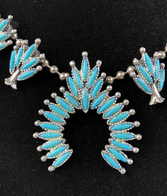 Turquoise-Toned Costume Jewelry Assortment Including Sarah Coventry - 17