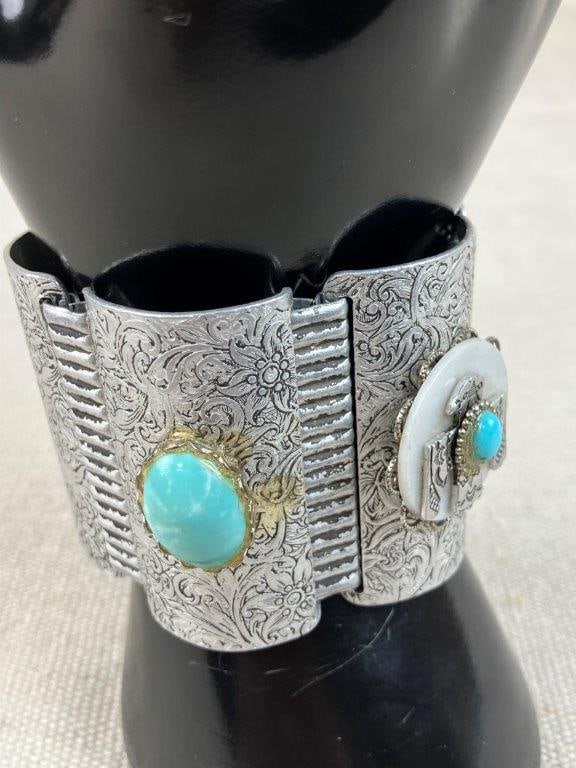 Turquoise-Toned Costume Jewelry Assortment Including Sarah Coventry - 3