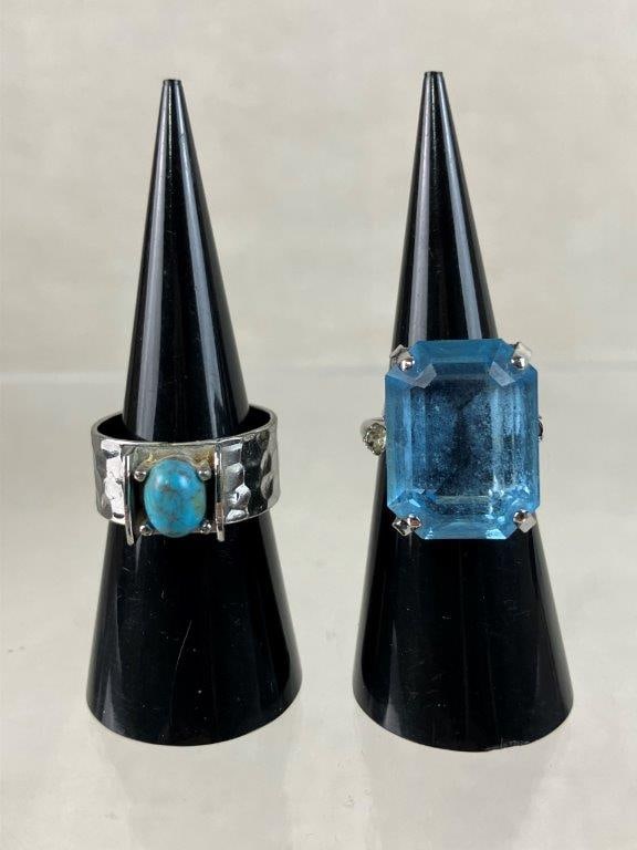 Turquoise-Toned Costume Jewelry Assortment Including Sarah Coventry - 9