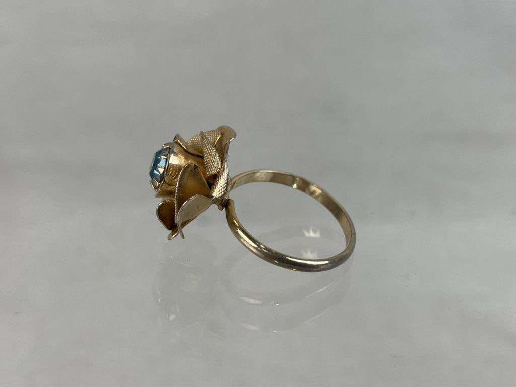 Blue and Gold-tone Jewelry Assortment Including Trifari and Sarah Coventry - 16