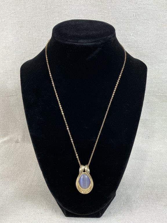 Blue and Gold-tone Jewelry Assortment Including Trifari and Sarah Coventry - 2