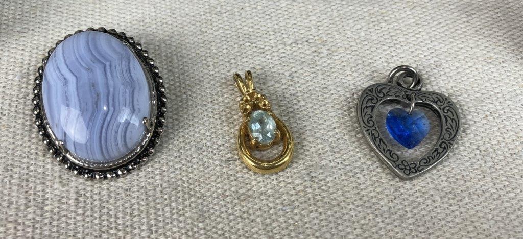 Blue and Silver-tone Jewelry Assortment - 6